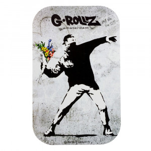 G-ROLLZ Banksy's Graffiti Flower Thrower Magnet Cover Medium
